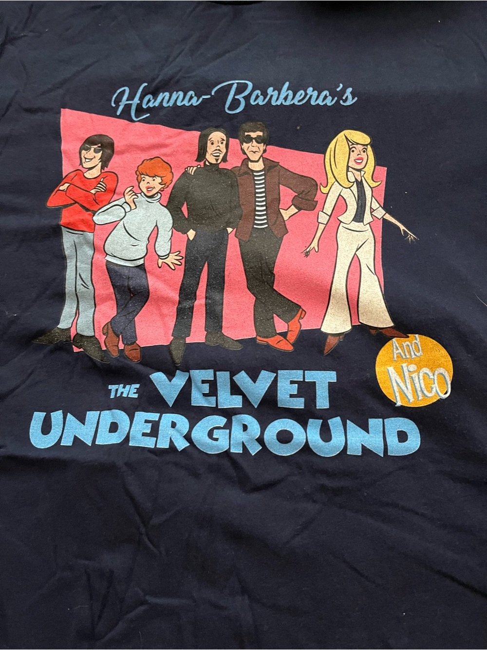 Very unique velvet underground scooby doo mashup concert unisex tee